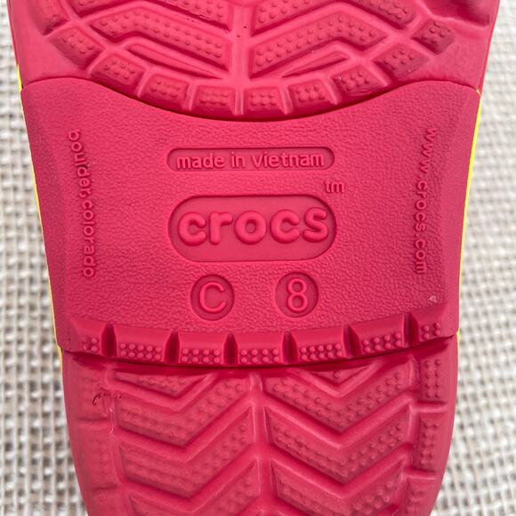 SOLD**Crocs Lightning McQueen CARS LIGHT UP *WORKS* Clogs, Disney Pixar, Size C8 - Picture 9 of 11